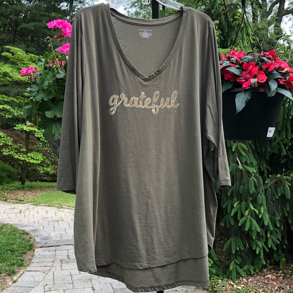 2/$10 Sage LS Message Tee